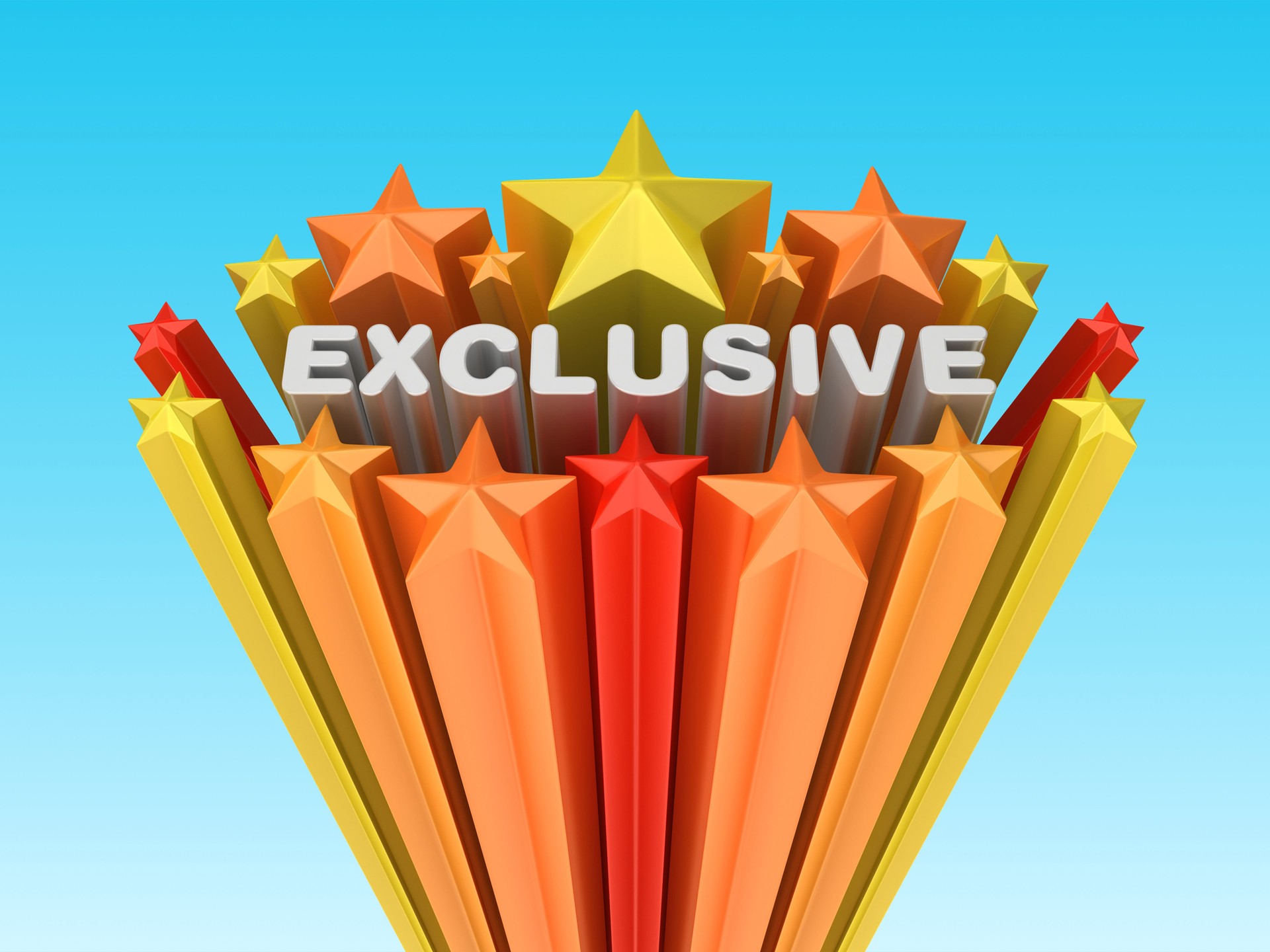 3D Stars with Exclusive Word