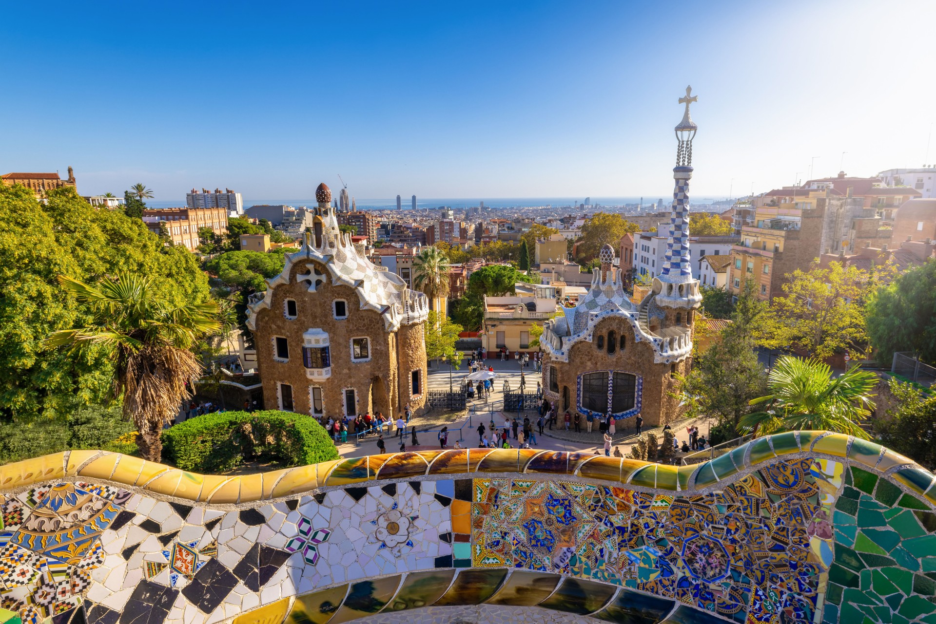 The famous Park de Güell in Barcelona