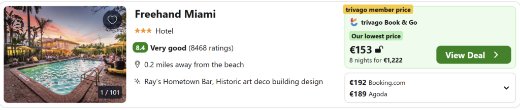 Cheap flights from Dublin to Miami for only €375 per adult. Discover Florida’s most iconic beach city with white sand beaches, palm-lined streets, vibrant nightlife, and stunning skyline views. Perfect long-haul getaway for couples, solo travellers, and sunshine lovers