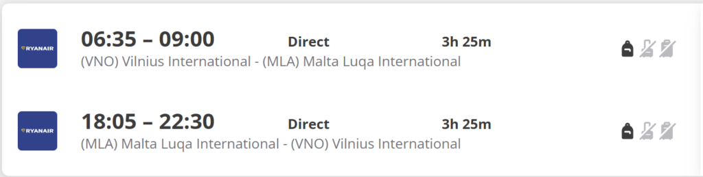 Malta holiday package from Vilnius with half board, seaside spa resort in Mellieha, 6-night stay for two travellers from €374 per person