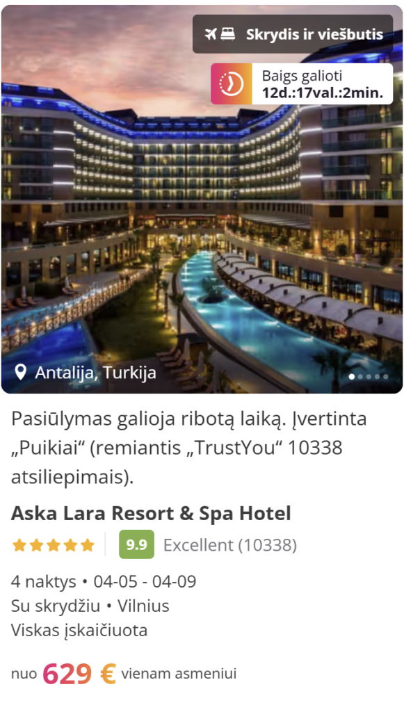 Colombo, Šri Lanka • 2026-03-02 – 2026-03-15 • Skrydis pirmyn ir atgal • €533 asmeniui