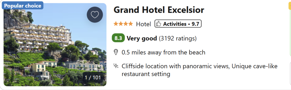 Amalfi Coast from Dublin – return flights to Naples from €40, April 15–22 2026