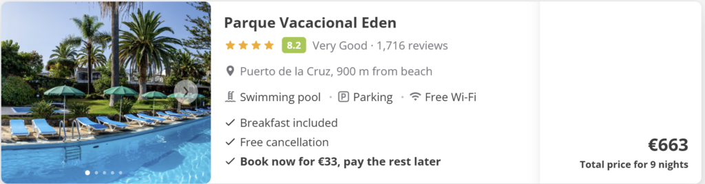 Cheap direct return flights from Dublin to Tenerife from just €83 per person. Travel dates: March 2–11, 2026. Perfect spring sunshine getaway to the Canary Islands with warm weather, beautiful beaches, and great value holiday vibes.