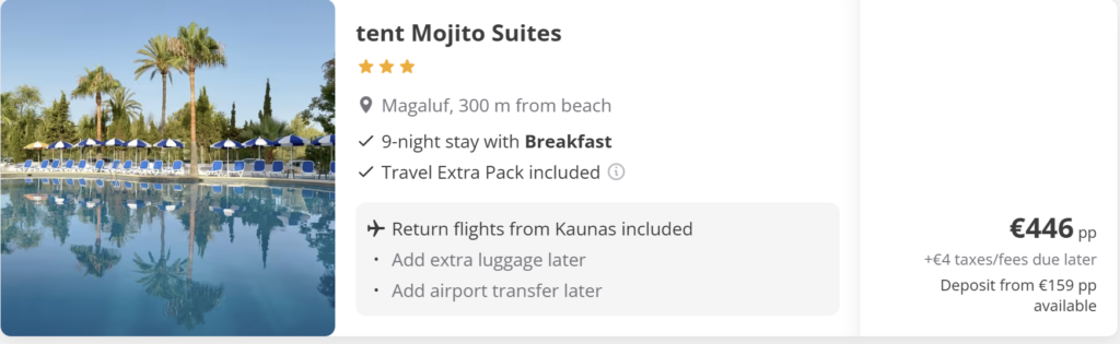 Palma de Mallorca last minute deal – skrydis pirmyn ir atgal už 104 €