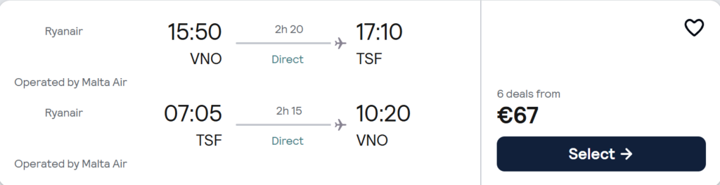 Pigi kelionė į Veneciją iš Vilniaus – tiesioginiai Ryanair skrydžiai balandžio 11–14 d.