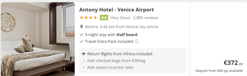 Pigi kelionė į Veneciją iš Vilniaus – tiesioginiai Ryanair skrydžiai balandžio 11–14 d.