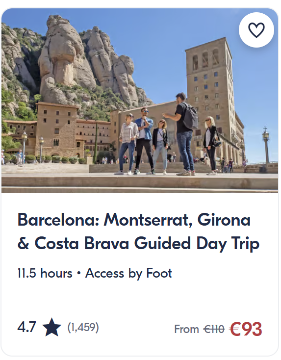 Top things to do in Girona including Montserrat day trip, Medes Islands boat tour and wine tasting in Pals