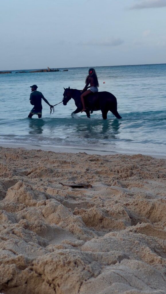 Sunny Barbados beach in February — Caribbean escape with white sand and turquoise sea