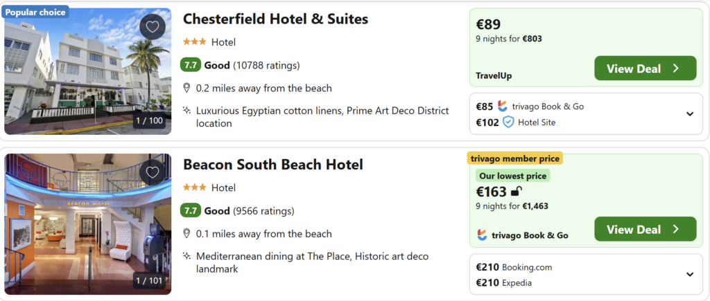 Saulėtas Majamis Floridoje – paplūdimiai, palmės ir miesto panorama su skrydžių pasiūlymu nuo 452 €