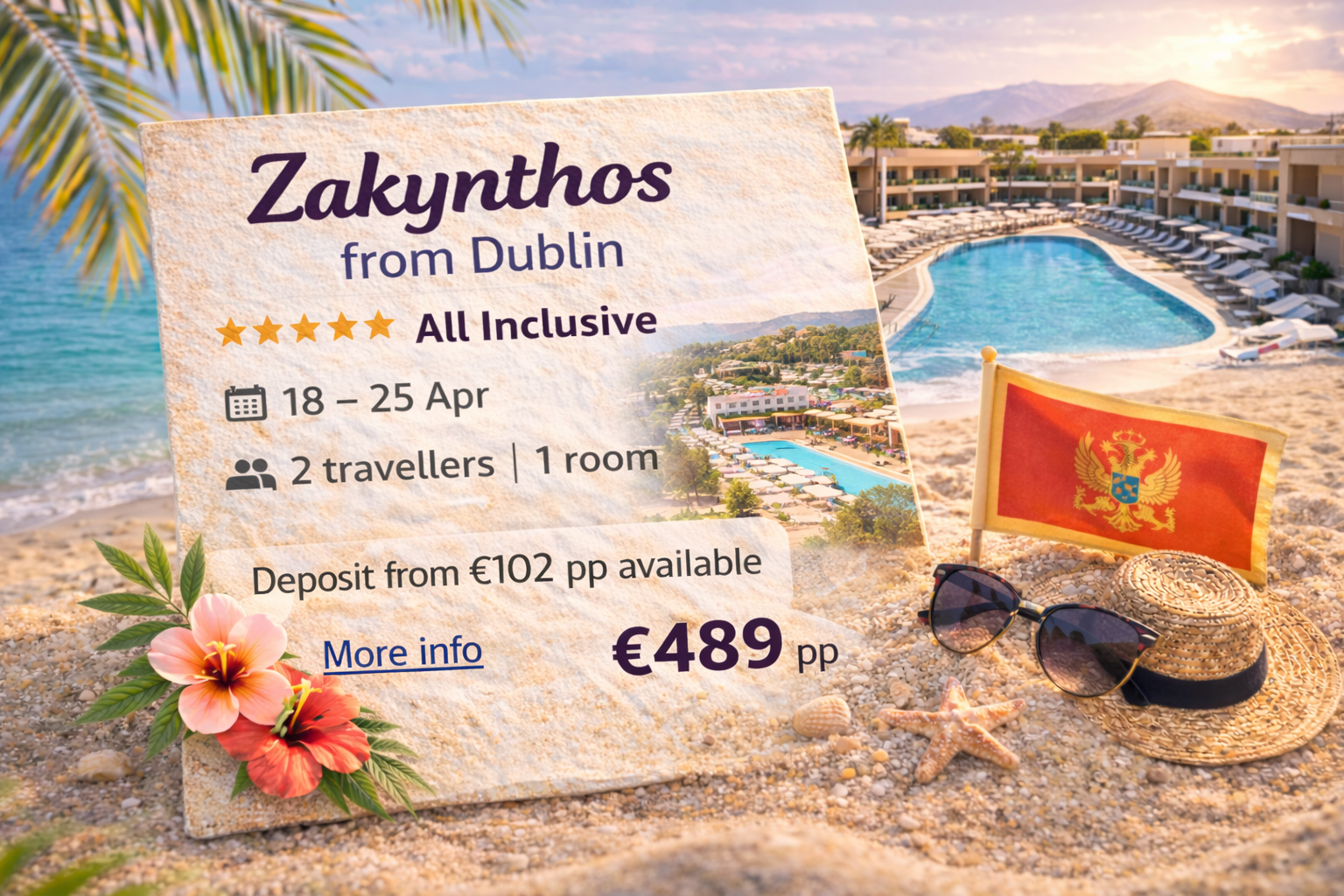 CHEAP! All inclusive in Zakynthos for €439 + 7 nights 5 star hotel