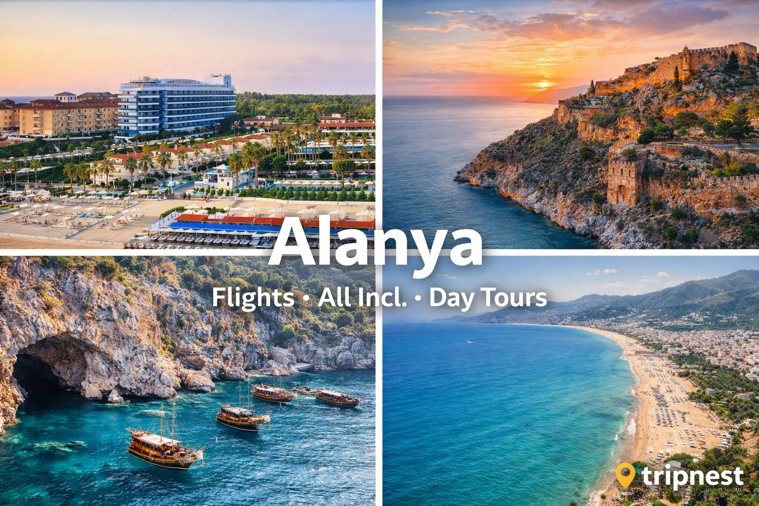 Holiday in Alanya from €656 p.p.  flights from Dublin + 7 nights in hotel 5 star All inclusive