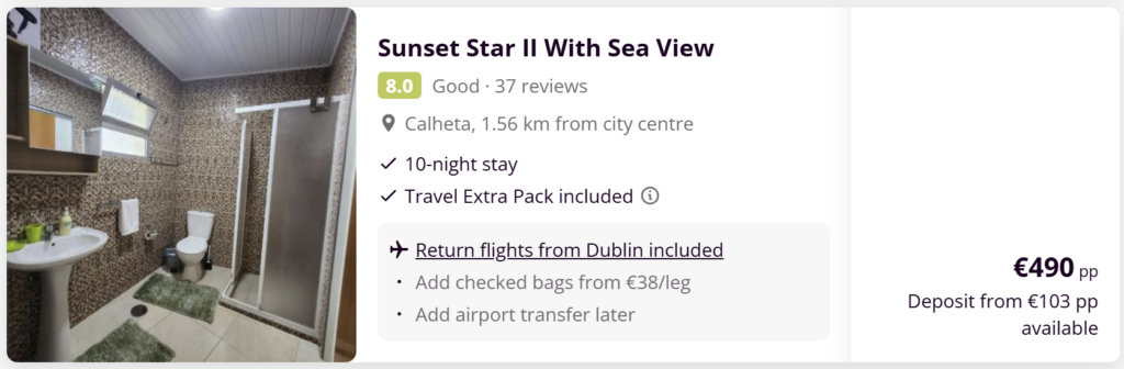 Madeira holiday deal from Dublin with flights and hotel included – best travel deals to Funchal Portugal