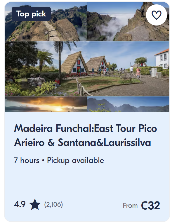 Top tours and activities in Madeira including hiking tours, canyoning adventures and scenic excursions from Funchal with GetYourGuide