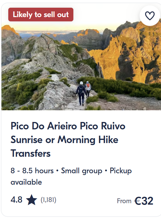 Top tours and activities in Madeira including hiking tours, canyoning adventures and scenic excursions from Funchal with GetYourGuide