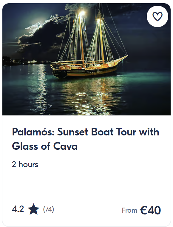 Costa Brava activities and tours including kayaking, snorkeling, boat trips, Girona volcano tour and Costa Brava day trips with prices and ratings.