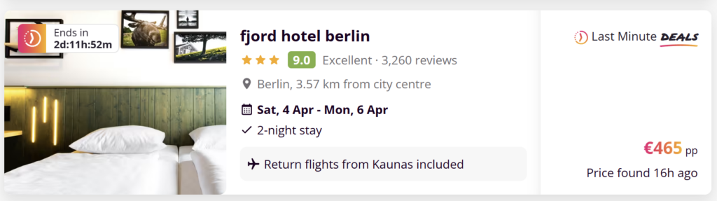 Last minute skrydžių ir atostogų pasiūlymai iš Kauno į Europos ir saulėtas atostogų kryptis su skrydžiais ir viešbučiais.