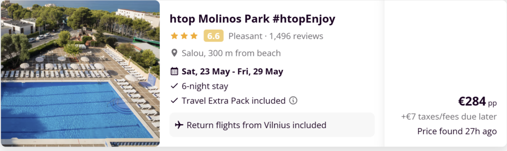 Last minute kelionių pasiūlymai iš Vilniaus su pigiais skrydžiais ir viešbučiais į populiarias atostogų kryptis Europoje.