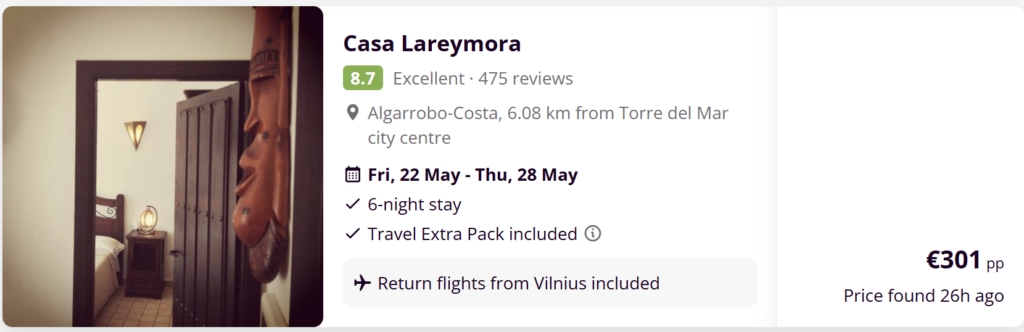 Last minute kelionių pasiūlymai iš Vilniaus su pigiais skrydžiais ir viešbučiais į populiarias atostogų kryptis Europoje.