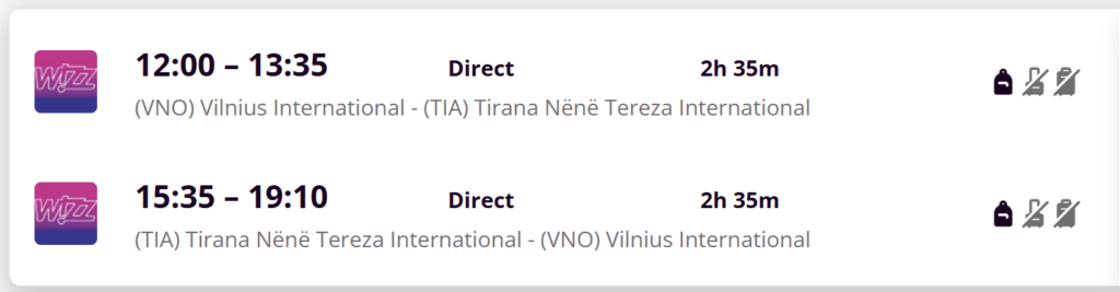 Kelionė į Tiraną, Albaniją iš Vilniaus – tiesioginiai Wizz Air skrydžiai, viešbutis su pusryčiais, 9 nakvynių pasiūlymas nuo €272 pp.