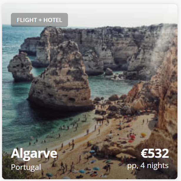Beach holiday package from Dublin with flight and hotel included, travel dates 30 March to 3 April, Easter break deal