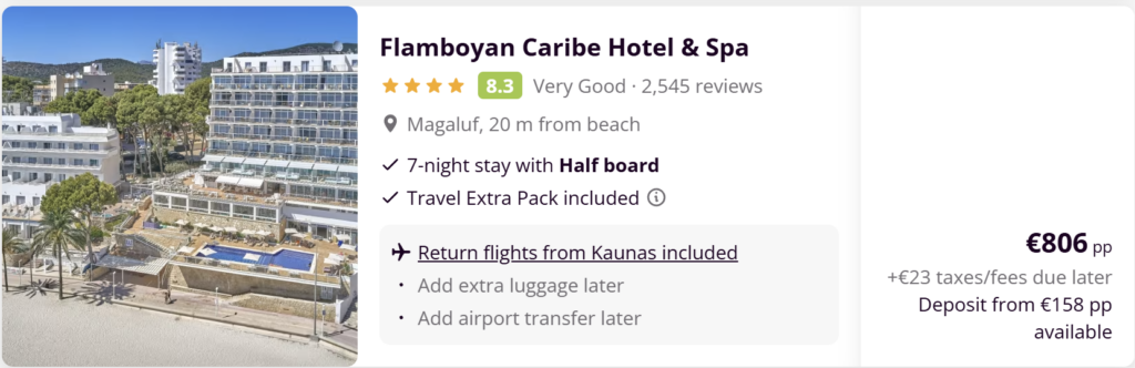 Last minute kelionių pasiūlymai iš Kauno su pigiais skrydžiais ir viešbučiais į populiarias atostogų kryptis Europoje.