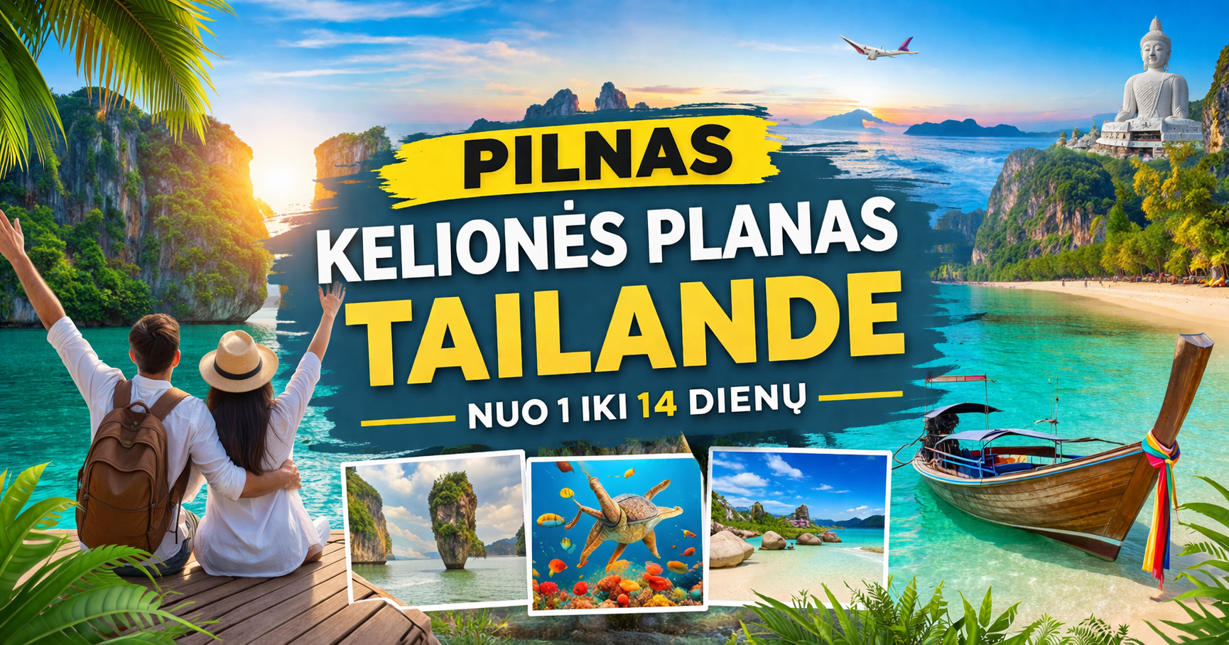 SKRENDU IS VILNIAUS I PHUKET + PHI PHI | 14 DIENŲ WOW KELIONĖ