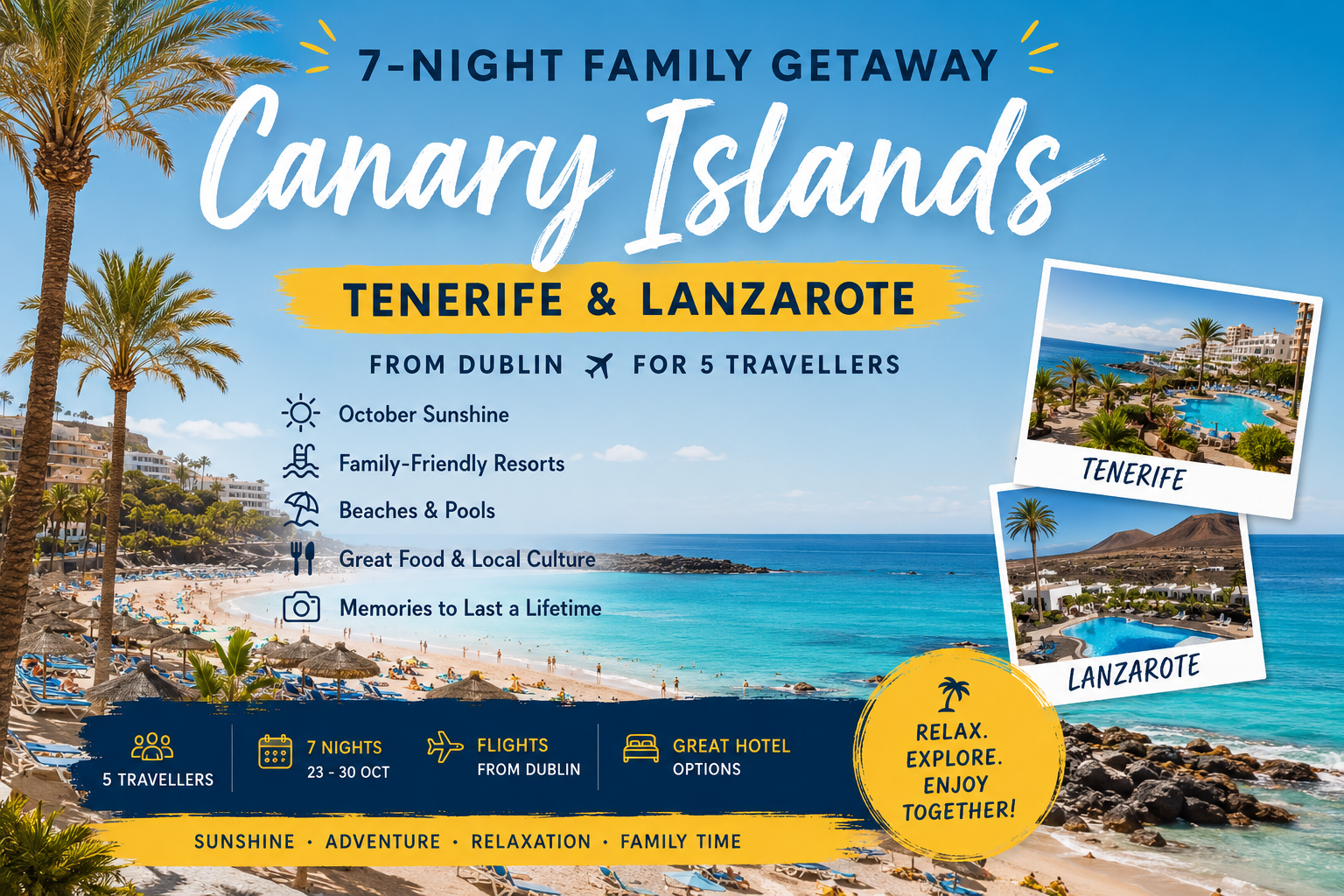 Canary Islands Family Escapes from Dublin