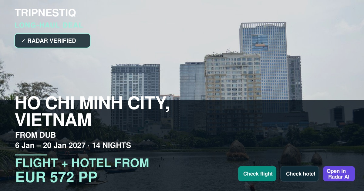 Ho Chi Minh City deal from Dublin