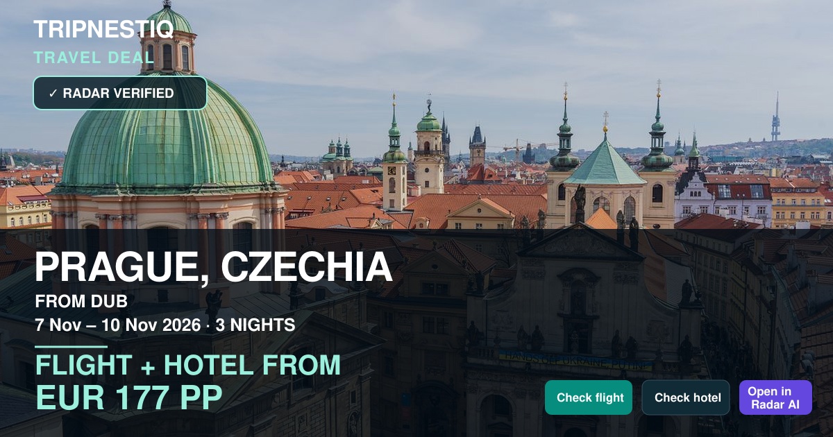 Prague deal from Dublin