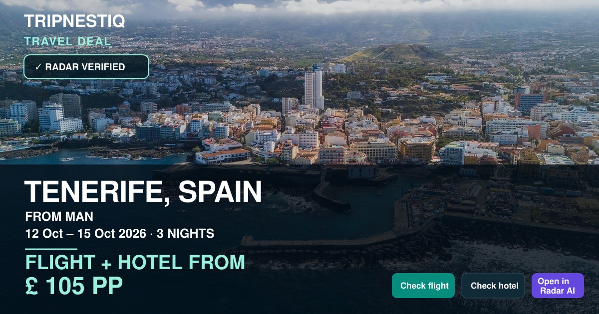 Tenerife deal from Manchester