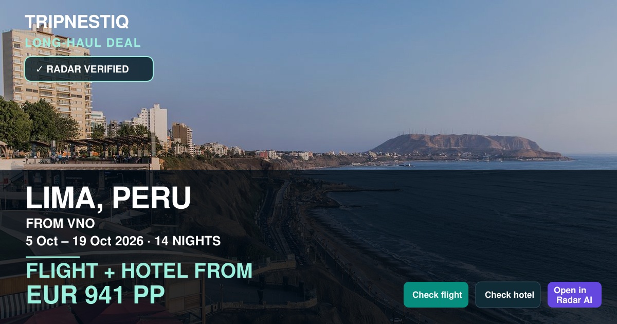 Lima deal from Vilnius