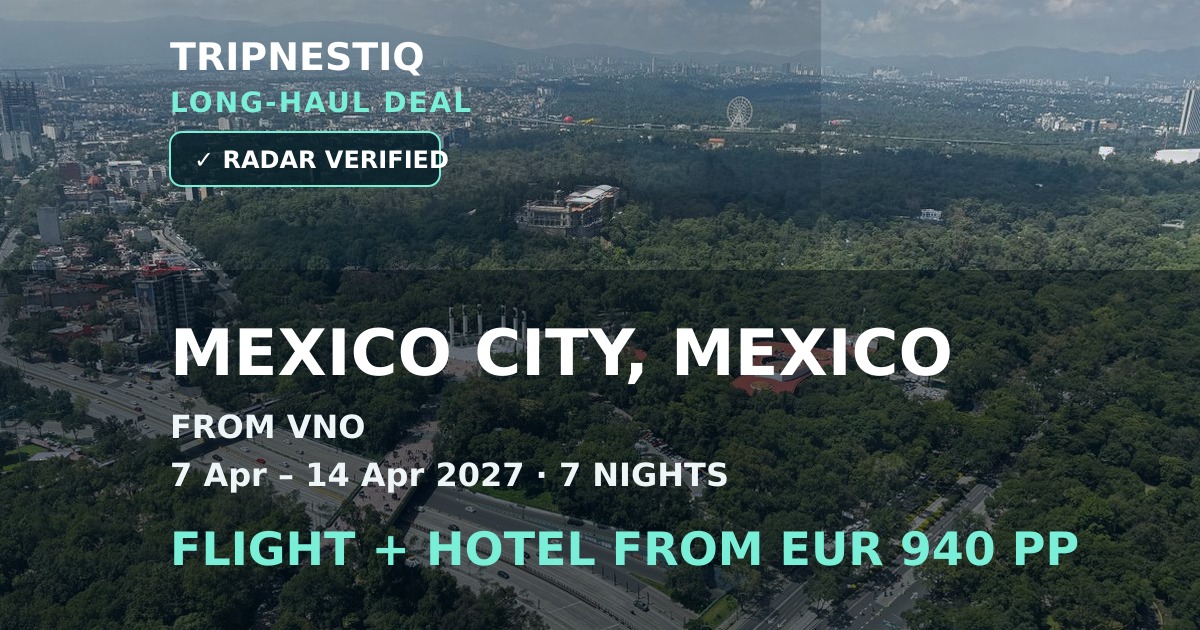 Mexico City deal from Vilnius