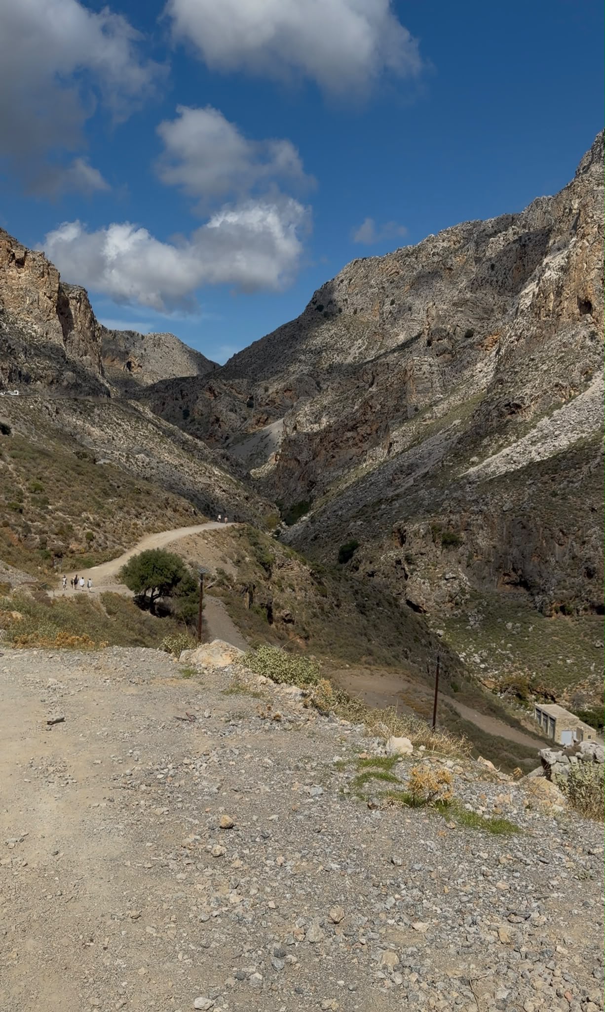 Rocky landscape in Kourtaliotiko gorge