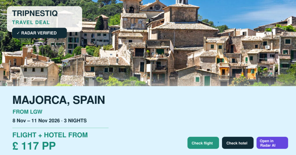 Majorca travel deal from London Gatwick